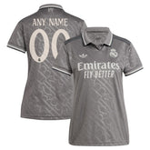 Real Madrid Originals Women's 2024/25 Third Replica Custom Jersey Charcoal - Adidas sale