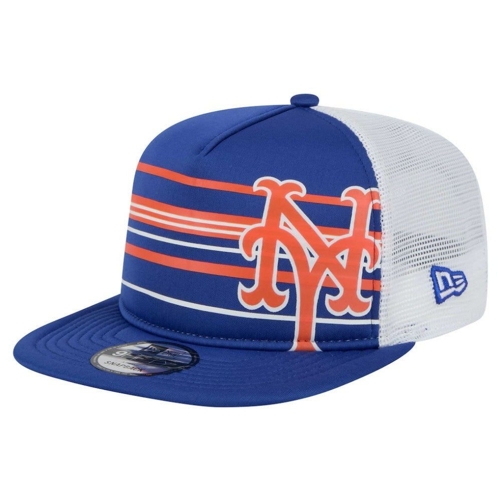 New York Mets New Era 9FIFTY A-Frame Trucker Snapback Hat - Royal Hats