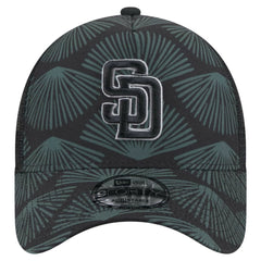 San Diego Padres New Era 9FORTY A-Frame Trucker Adjustable Hat - Black Hats