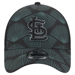 St. Louis Cardinals New Era 9FORTY A-Frame Trucker Adjustable Hat - Black Hats