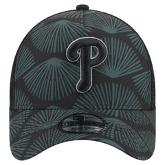 Philadelphia Phillies New Era 9FORTY A-Frame Trucker Adjustable Hat - Black Hats