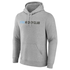 Utah Mammoth Fanatics Wordmark Logo Fleece Pullover Hoodie - Heather Gray | US 201875544