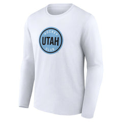 Utah Mammoth Fanatics Draft Logo Long Sleeve T-Shirt - White | US 201875547