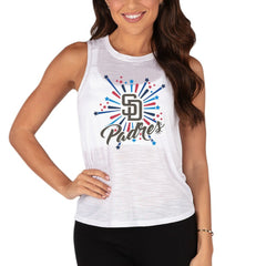 San Diego Padres Concepts Sport Women's Infuse Tank Top - White Tanks