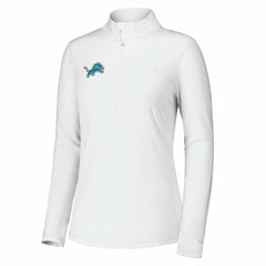 Detroit Lions Women's Sport Playa Vista IslandZone Quarter-Zip Jacket - White Jackets
