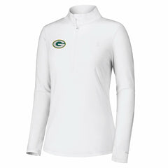 Green Bay Packers Women's Sport Playa Vista IslandZone Quarter-Zip Jacket - White Jackets
