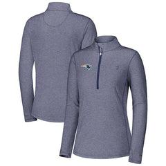 New England Patriots Women's Sport Playa Vista IslandZone Quarter-Zip Jacket - Navy Jackets