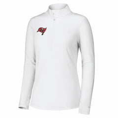 Tampa Bay Buccaneers Women's Sport Playa Vista IslandZone Quarter-Zip Jacket - White Jackets