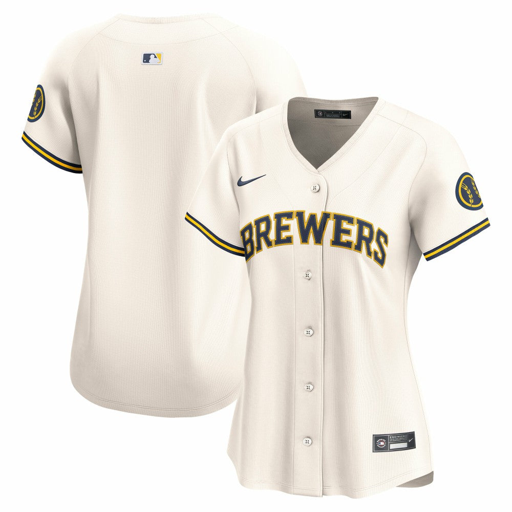 Milwaukee Brewers Nike Women's Home Limited Jersey - Cream Jerseys