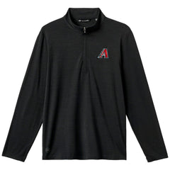 Arizona Diamondbacks TravisMathew The Heater Quarter-Zip Pullover Top - Black Pullover