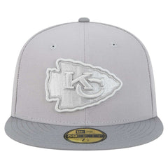 Kansas City Chiefs New Era Iron Cloud 59FIFTY Fitted Hat - Gray/Graphite Hats