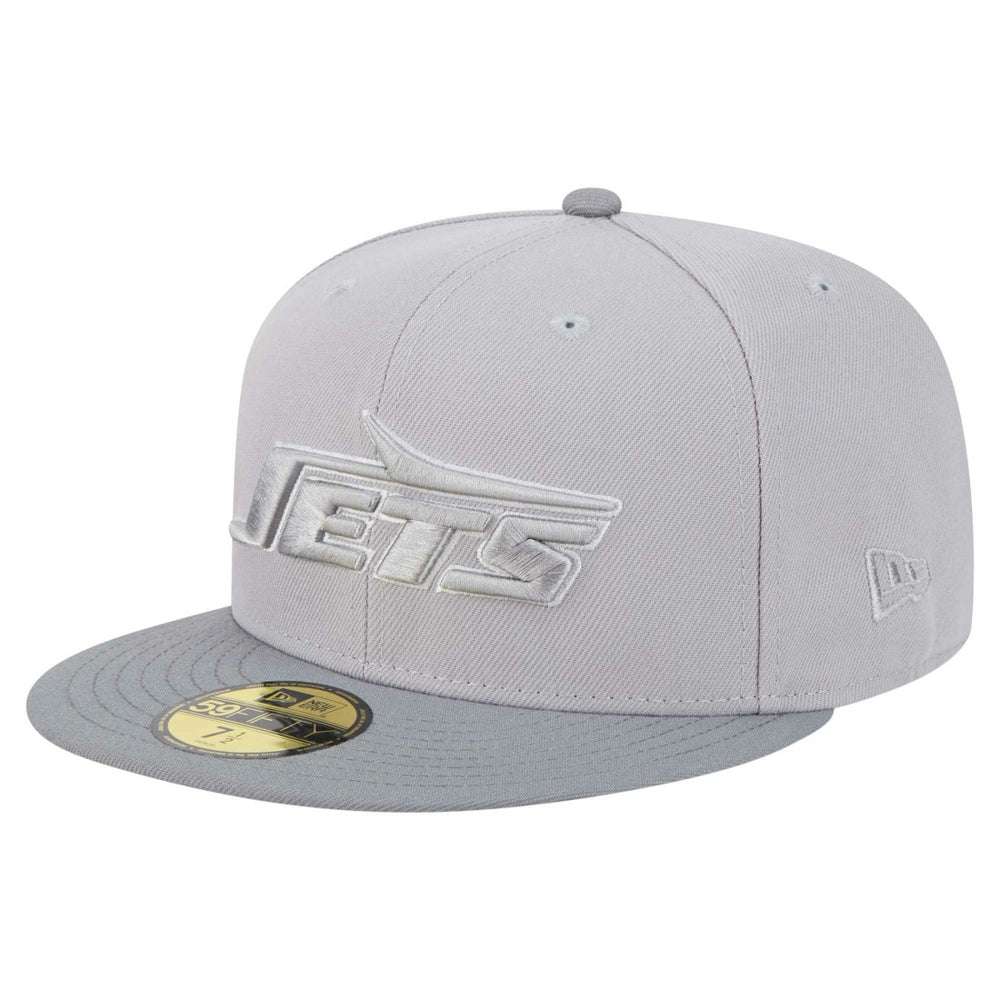 New York Jets New Era Iron Cloud 59FIFTY Fitted Hat - Gray/Graphite Hats