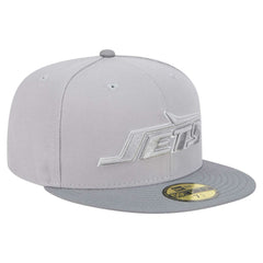 New York Jets New Era Iron Cloud 59FIFTY Fitted Hat - Gray/Graphite Hats
