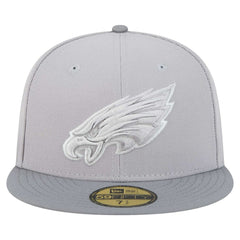 Philadelphia Eagles New Era Iron Cloud 59FIFTY Fitted Hat - Gray/Graphite Hats
