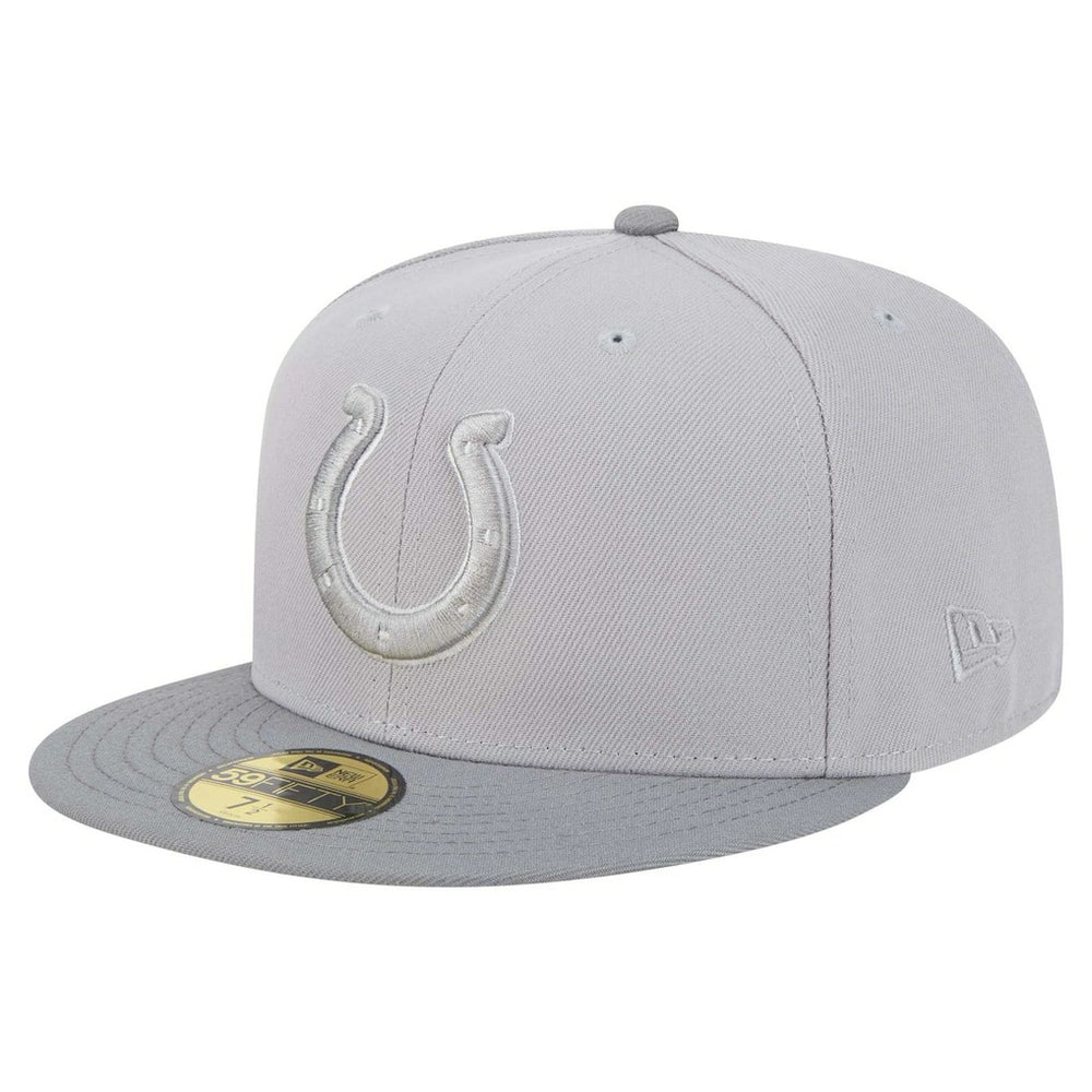 Indianapolis Colts New Era Iron Cloud 59FIFTY Fitted Hat - Gray/Graphite Hats