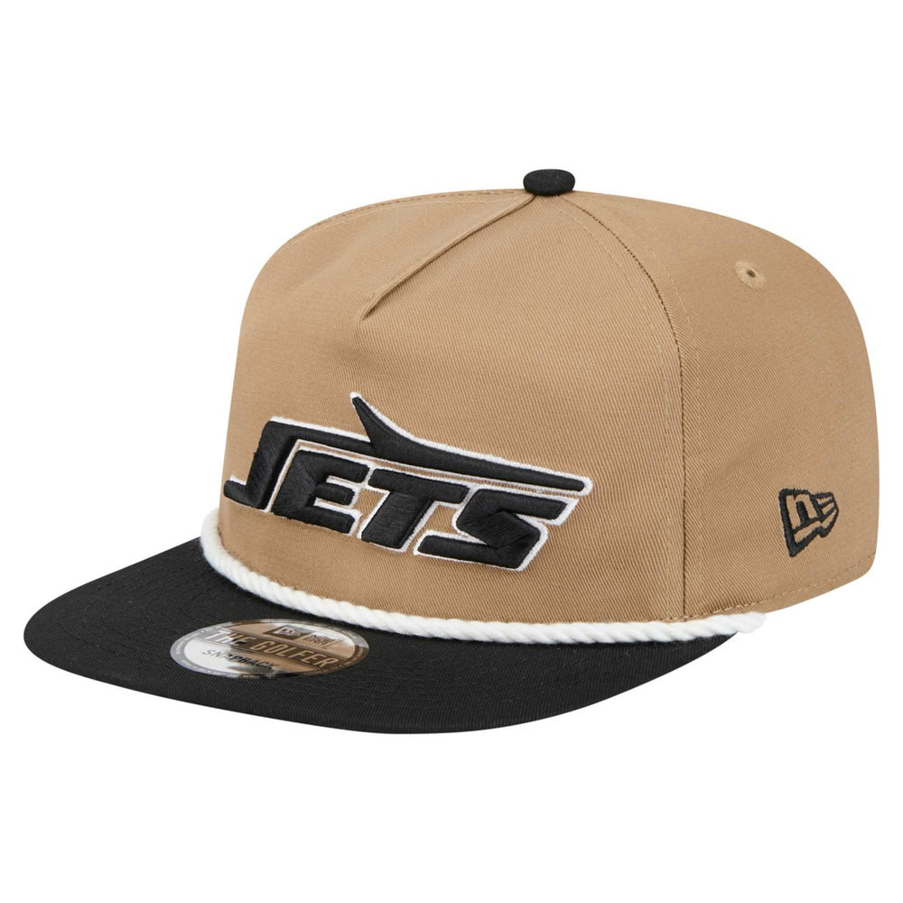 New York Jets New Era Desert Golfer Snapback Hat - Khaki/Black Hats