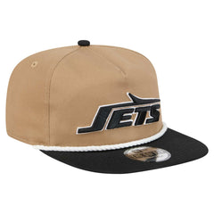 New York Jets New Era Desert Golfer Snapback Hat - Khaki/Black Hats