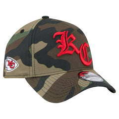Kansas City Chiefs New Era Mystic Camo A-Frame 9FORTY Adjustable Hat - Camo Hats