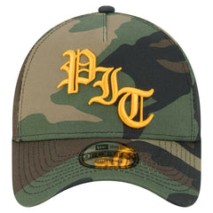 Pittsburgh Steelers New Era Mystic Camo A-Frame 9FORTY Adjustable Hat - Camo Hats
