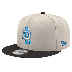 Detroit Lions New Era City Originals 9FIFTY Snapback Hat - Cream/Blue Hats