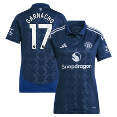 Alejandro Garnacho Manchester United Women's 2024/25 Away Replica Player Jersey Navy - Adidas discount