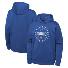 Orlando Magic Youth Performance Practice Spotlight Pullover Hoodie Blue - Nike