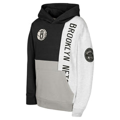 Brooklyn Nets Youth Splash Pullover Hoodie Black