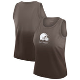 Cleveland Browns WEAR by Erin Andrews x Gracie Hunt Women's Ombre Tank Top - Brown Tops