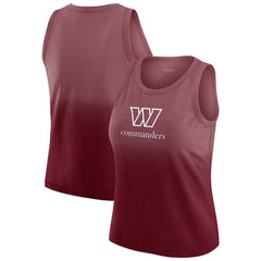 Washington Commanders WEAR by Erin Andrews x Gracie Hunt Women's Ombre Tank Top - Burgundy Tops