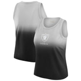 Las Vegas Raiders WEAR by Erin Andrews x Gracie Hunt Women's Ombre Tank Top - Black Tops