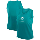 Miami Dolphins WEAR by Erin Andrews x Gracie Hunt Women's Ombre Tank Top - Aqua Tops