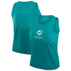 Miami Dolphins WEAR by Erin Andrews x Gracie Hunt Women's Ombre Tank Top - Aqua Tops