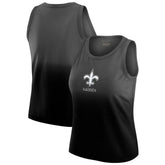 New Orleans Saints WEAR by Erin Andrews x Gracie Hunt Women's Ombre Tank Top - Black Tops