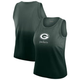 Green Bay Packers WEAR by Erin Andrews x Gracie Hunt Women's Ombre Tank Top - Green Tops