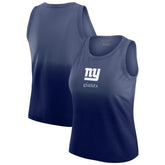 New York Giants WEAR by Erin Andrews x Gracie Hunt Women's Ombre Tank Top - Navy Tops
