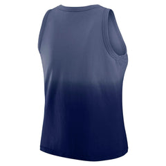 New York Giants WEAR by Erin Andrews x Gracie Hunt Women's Ombre Tank Top - Navy Tops