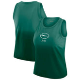 New York Jets WEAR by Erin Andrews x Gracie Hunt Women's Ombre Tank Top - Green Tops