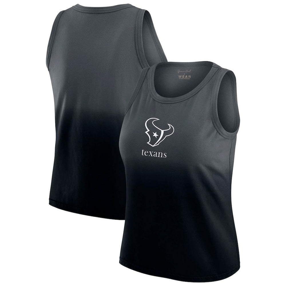Houston Texans WEAR by Erin Andrews x Gracie Hunt Women's Ombre Tank Top - Navy Tops