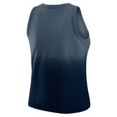 Seattle Seahawks WEAR by Erin Andrews x Gracie Hunt Women's Ombre Tank Top - Navy Tops