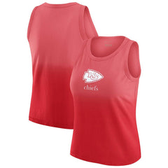 Kansas City Chiefs WEAR by Erin Andrews x Gracie Hunt Women's Ombre Tank Top - Red Tops