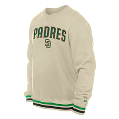 San Diego Padres New Era St. Patrick's Day Twill Pullover Sweatshirt - Cream Pullover