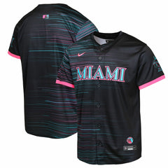 Miami Marlins Youth 2025 City Connect Limited Jersey - Black Jerseys