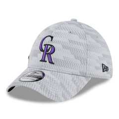 Colorado Rockies New Era 2025 MLB Clubhouse 39THIRTY Flex Hat - Gray Hats