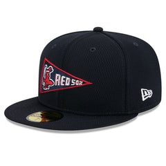 Boston Red Sox New Era 2025 MLB Clubhouse 59FIFTY Fitted Hat - Navy Hats