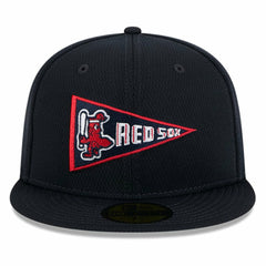 Boston Red Sox New Era 2025 MLB Clubhouse 59FIFTY Fitted Hat - Navy Hats