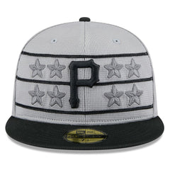 Pittsburgh Pirates New Era 2025 Batting Practice 59FIFTY Fitted Hat - Gray/Black Hats