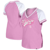 Minnesota Vikings New Era Women's Mommy & Me V-Neck T-Shirt - Pink T-shirts
