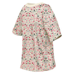 San Francisco 49ers New Era Women's Glam Game Floral Scoop Neck T-Shirt - Cream T-shirts