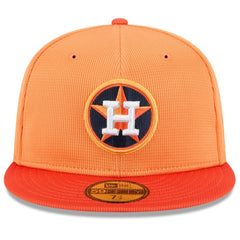Houston Astros New Era 2025 Spring Training 59FIFTY Fitted Hat - Orange Hats