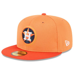 Houston Astros New Era 2025 Spring Training 59FIFTY Fitted Hat - Orange Hats